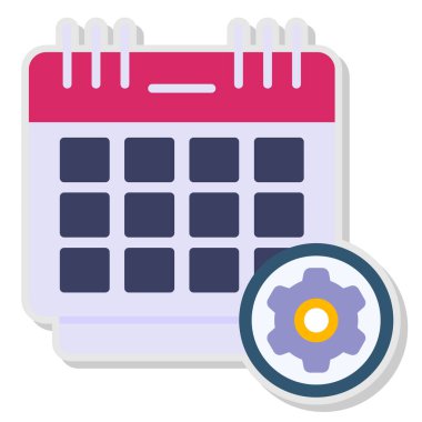 Takvim. Web simgesi basit illüstrasyon