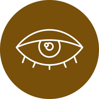 Göz. Web simgesi basit illüstrasyon