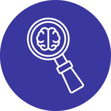 beyin ikonu vektör illüstrasyonu