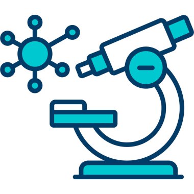 Bilim araştırma laboratuarı simgesi - taslak biçimi