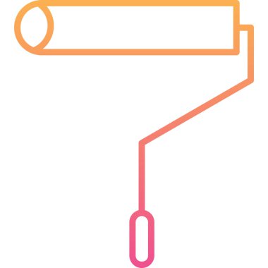 Boya silindiri ikonu. vektör illüstrasyonu