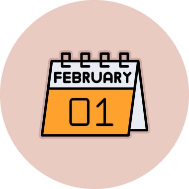 Takvim simgesi vektör illüstrasyonu