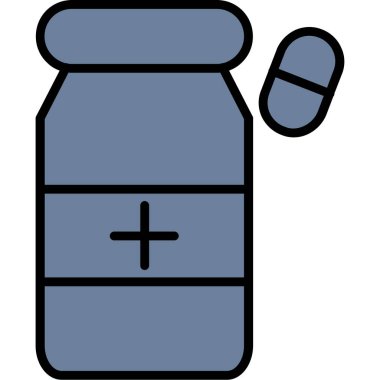 şişe simgesi, vektör illüstrasyonu