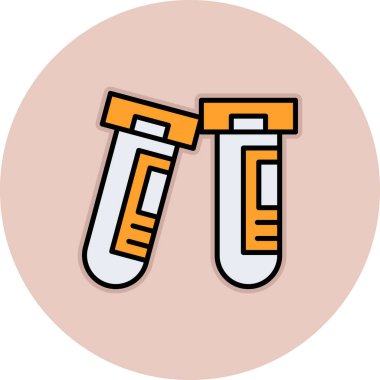 test tüpleri vektör simgesi