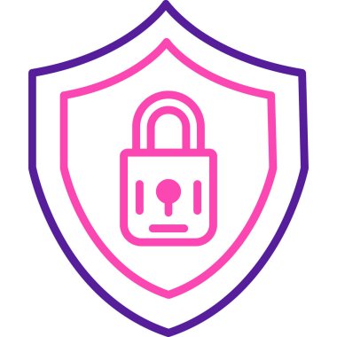 kilit simgesi, vektör illüstrasyon tasarımı