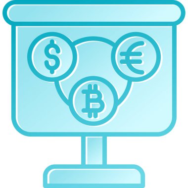 döviz döviz simgesi vektör illüstrasyon tasarımı