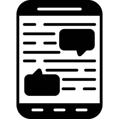 Akıllı telefon. Web simgesi basit illüstrasyon