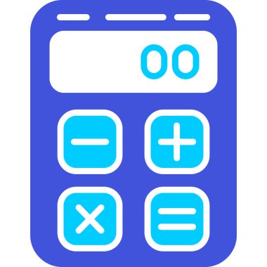 hesap makinesi simgesi vektör illüstrasyonu