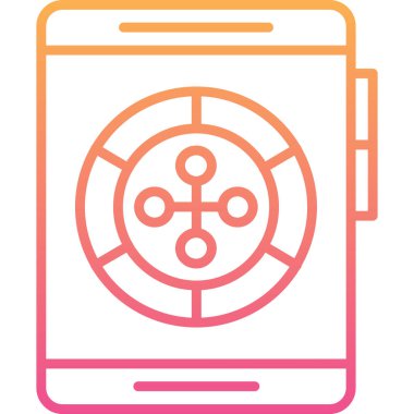 Telefon simgesi vektör illüstrasyonu