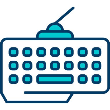 Klavye. Web simgesi basit tasarım