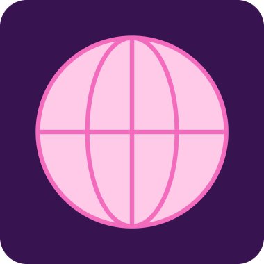 Küresel simge vektör illüstrasyonu