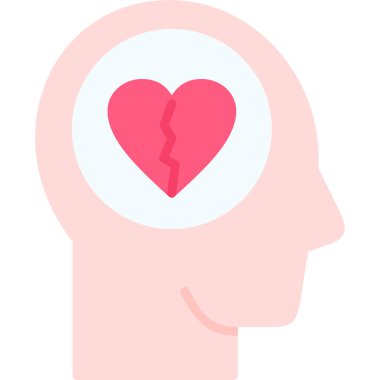 Kalp ikonu vektör illüstrasyonu