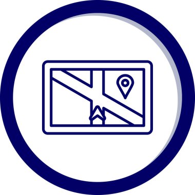 Harita işaretleyici simgesi. vektör illüstrasyonu