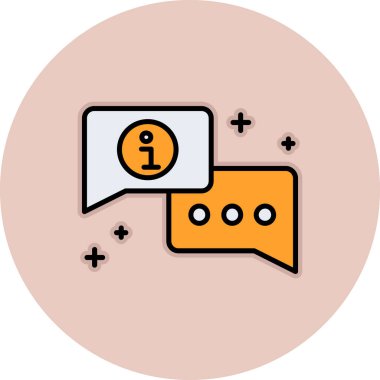 ileti ikonu vektör illüstrasyonu