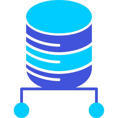 veri veritabanı sunucu simgesi - taslak biçimi