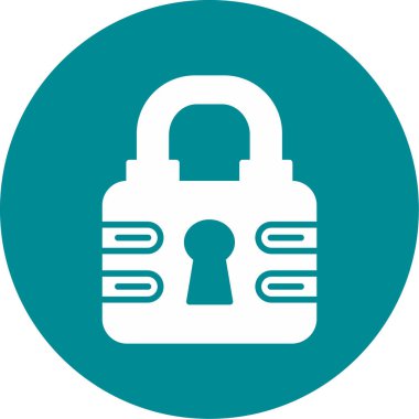 Kilit. Web simgesi basit illüstrasyon