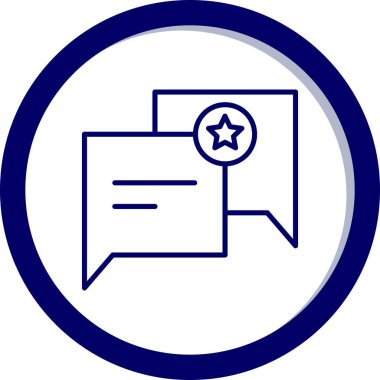 Mesaj var. Web simgesi vektör illüstrasyonu