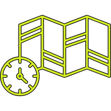 Bir kargo konteynırı simgesinin vektör çizimi