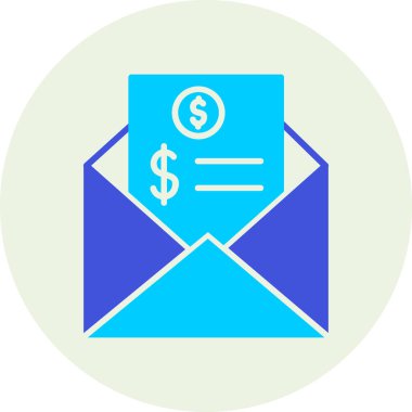 Harf simgesi vektör illüstrasyon tasarımı içeren zarf