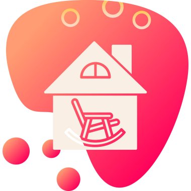 Beyaz arka planda çizgi ev simgesi izole edildi. Ev kontrolü. Renkli. konsept. vektör.