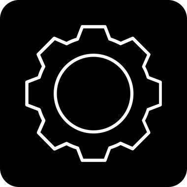 dişli simgesi vektör illüstrasyonu