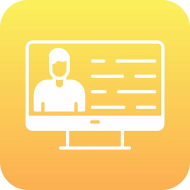 Dizüstü bilgisayar simgesi vektör çizimi