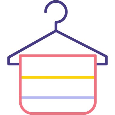 Askı. Web simgesi basit illüstrasyon