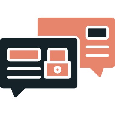 Konuş. Web simgesi basit illüstrasyon