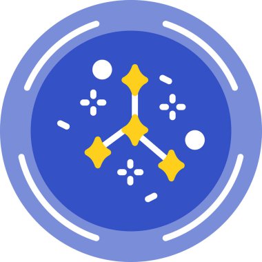 Bir yıldız simgesinin vektör illüstrasyonu