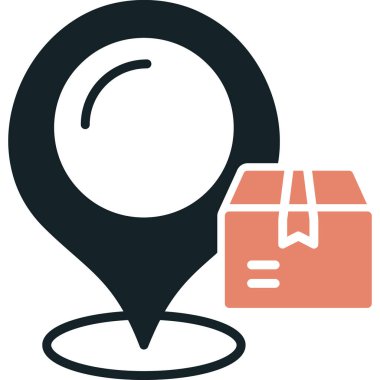 konum simgesi vektör illüstrasyonu