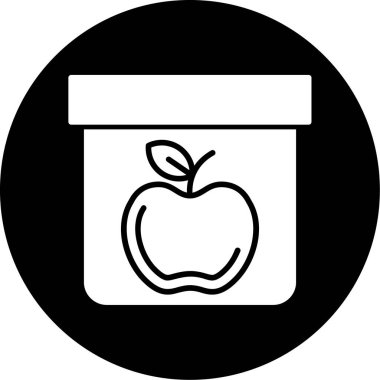 Vektör yiyecek ve sağlık simgesi