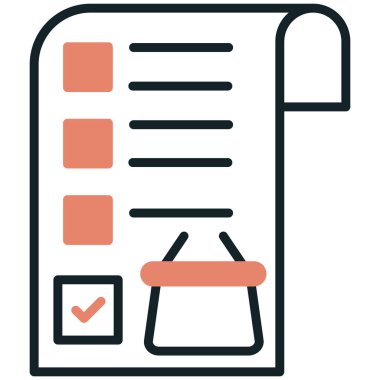 belge simgesi vektör illüstrasyonu