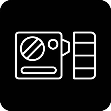 kamera simgesi vektör illüstrasyonu