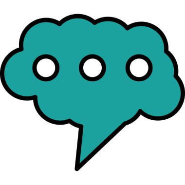 konuşma balonu ikonu vektör illüstrasyon tasarımı