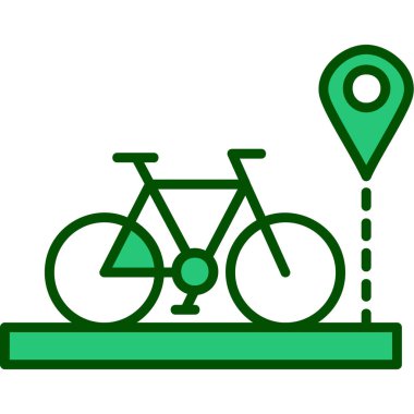 Bisiklet. Web simgesi basit illüstrasyon