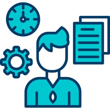 Yönetici simgesi vektör illüstrasyonu