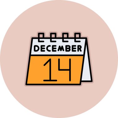 Takvim simgesi tasarımı, vektör illüstrasyonu