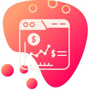 Dolar işaretli bir dolar işaretinin vektör çizimi