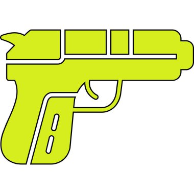 tabanca, illüstrasyon, vektör, beyaz arka planda.