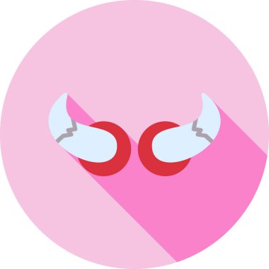 Kırmızı ve beyaz çizgi filmin vektör çizimi