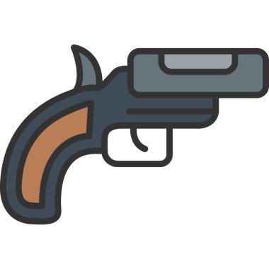 silah simgesi vektör illüstrasyonu