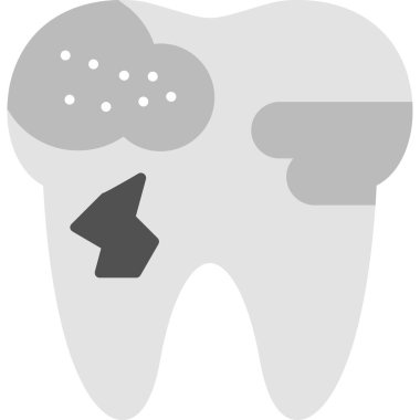Diş. Web simgesi basit illüstrasyon