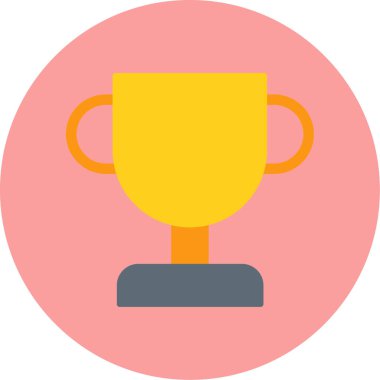 ödül kupası simgesi düz stil