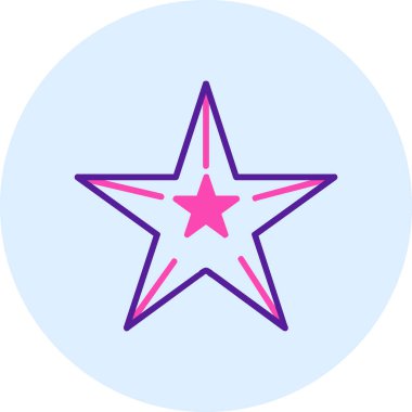 yıldız simgesi vektör illüstrasyonu