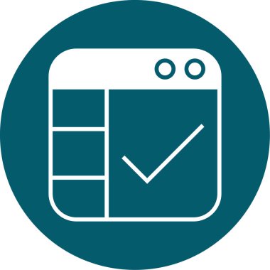 vektör takvimi simgesi, basit vektör illüstrasyonu