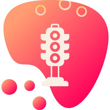 Beyin. Web simgesi basit illüstrasyon