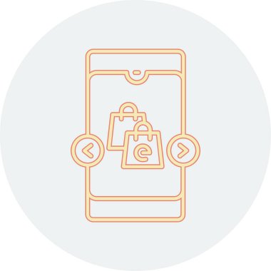 Akıllı telefon simgesinin vektör illüstrasyonu