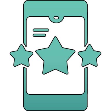 derecelendirme web simgesi, vektör illüstrasyonu