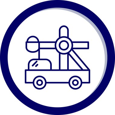 - Araba. Web simgesi basit illüstrasyon