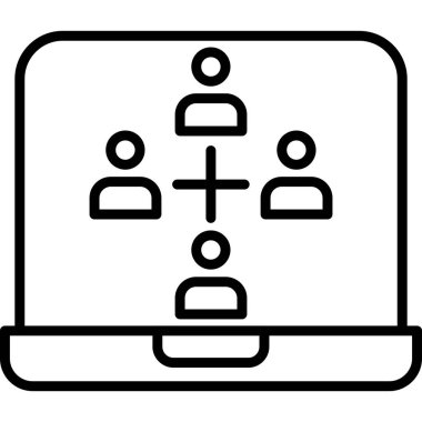 grup simgesi, vektör illüstrasyonu